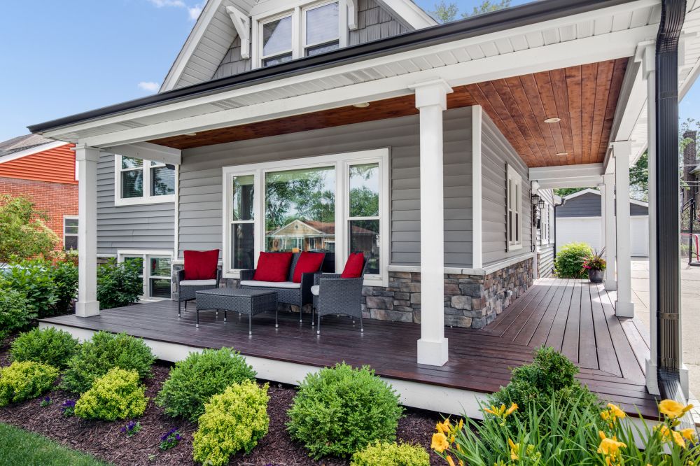 Porch Pillar Repair in Evanston