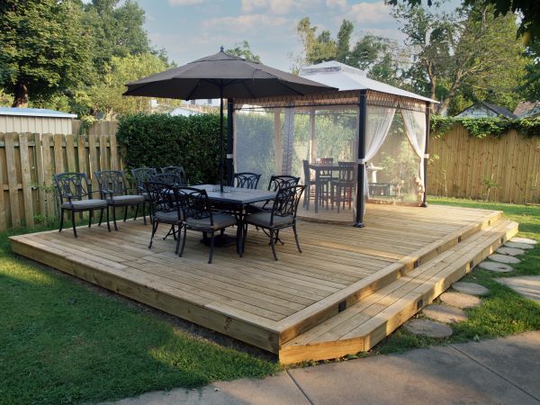 Backyard Deck Installation in Evanston