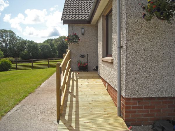 Hardwood Ramp Installation in Evanston