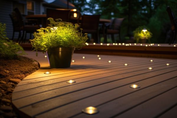 Ground Level Deck Construction in Evanston